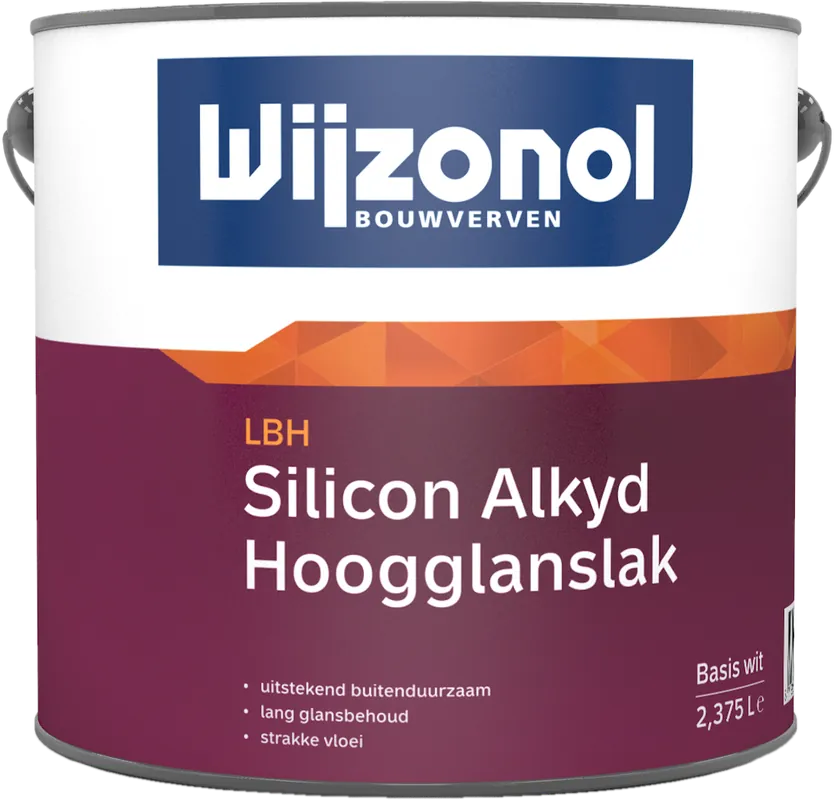 Direct Beschikbaar Wijzonol LBH Silicon Alkyd Hoogglanslak 0.5 ltr
