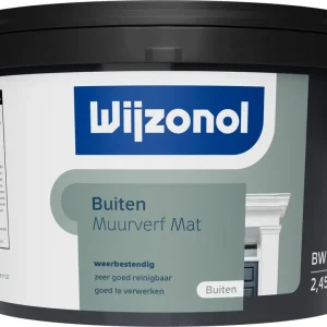 Wijzonol Muurverf voor Buiten Mat (Licht) 2,5 ltr Seizoensaanbieding