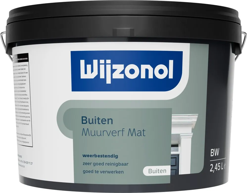 Wijzonol Muurverf voor Buiten Mat (Licht) 2,5 ltr Seizoensaanbieding