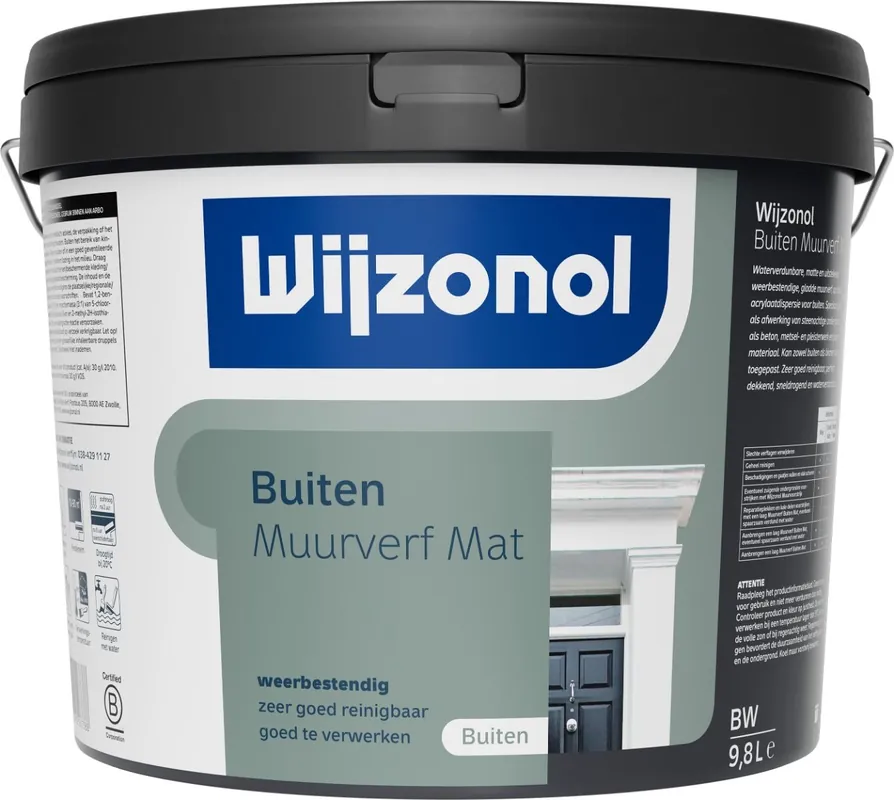 Wijzonol Muurverf voor Buiten Mat (Licht) 10 ltr Beperkt Aanbod