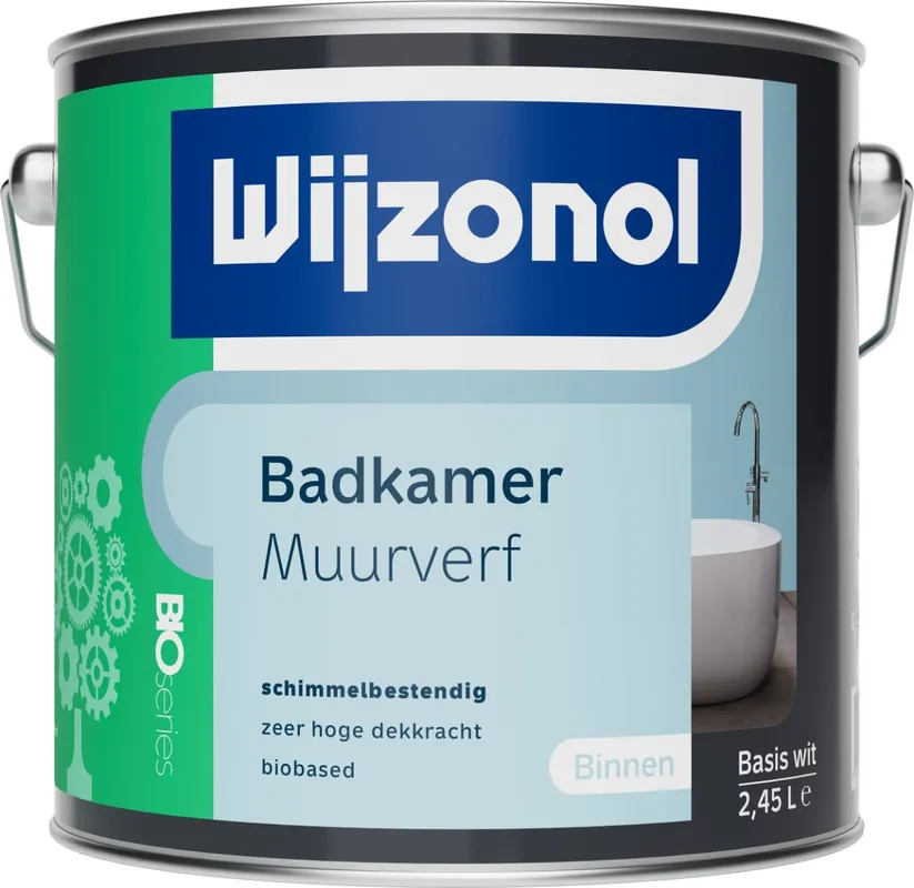 Premium Wijzonol Badkamer Muurverf Bio (licht) 2,5 ltr