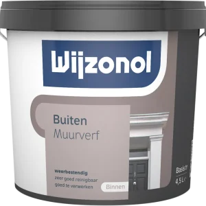 Finale Uitverkoop Wijzonol Muurverf voor Buiten (donker) 5 ltr