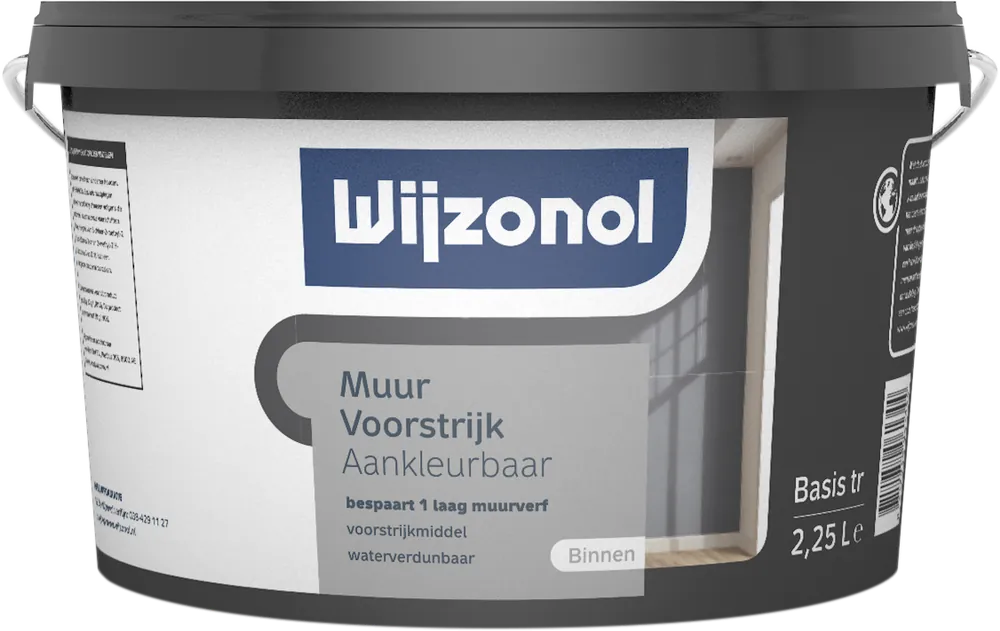 Lage Prijs Wijzonol Muurvoorstrijk Kleurbaar (donker) 2,5 ltr