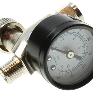 Luchtregelaar + Manometer voor Verfspuit Op = Op