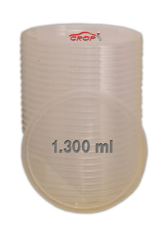 Deksels voor FINIXA Mengbekers 1300ml - 50 stuks Finale Uitverkoop