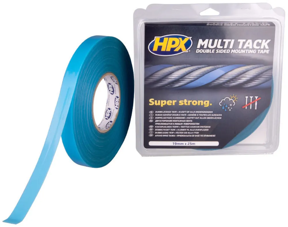 HPX Dubbelzijdig Tape 19mm x 25 meter Bestseller