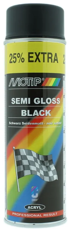 Speciale Aanbieding MoTip Zijdeglans Zwart spuitbus 500ml