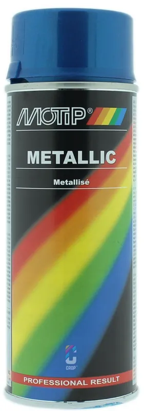 MoTip Metallic Blauw spuitbus 400ml Op = Op