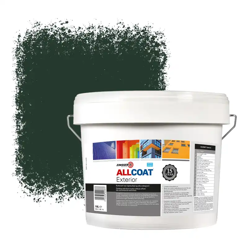 Direct Verzonden Zinsser Allcoat Exterior Muurverf RAL 6009 Dennenkleur - 10 liter