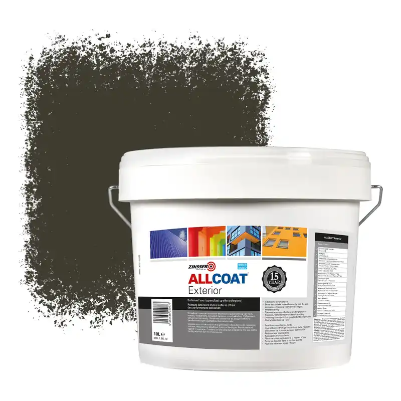 Zinsser Allcoat Exterior Muurverf RAL 6022 Bruin olijfgroen - 10 liter Rechtstreeks Van De Fabrikant