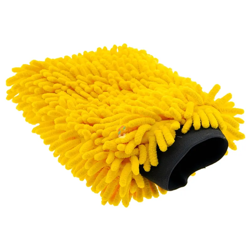 CROP Racer Auto Washandschoen Geel Premium
