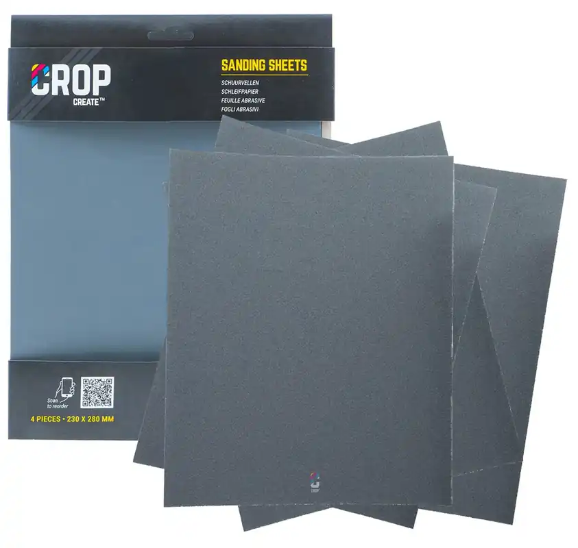 Laatste Kans CROP Waterproof Schuurpapier korrel 3000 - 230x280mm - 4 stuks
