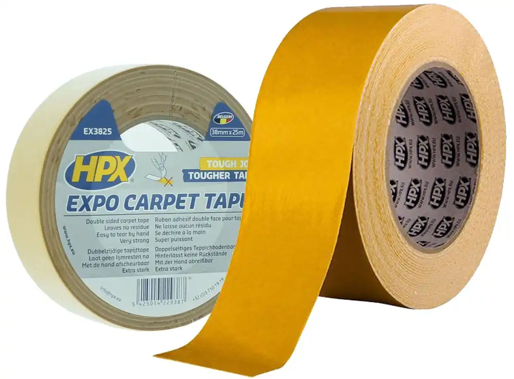 HPX Expo Tapijttape 38mm - 25 meter Laatste Versie