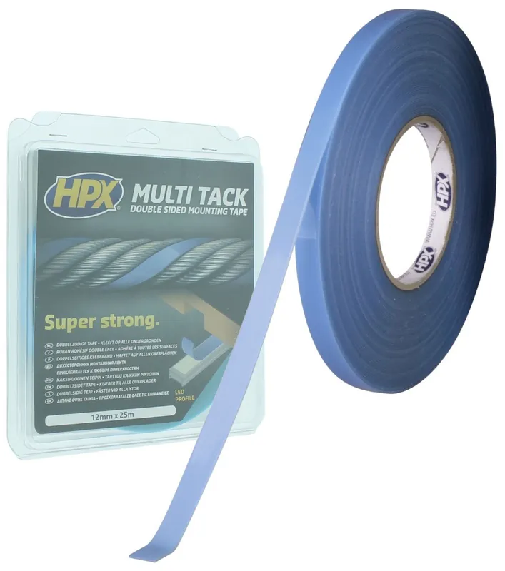Rechtstreeks Van De Fabrikant HPX Multi Tack Dubbelzijdig Tape 12mm - 5 meter