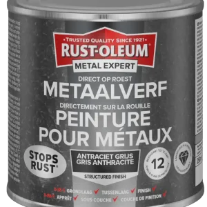Betaalbaar Rust-Oleum Metal Expert Direct Op Roest Structuurverf Antraciet 250ml