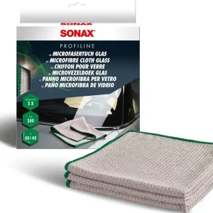 SONAX Microvezel Glasdoek 40x40cm - 3 stuks Weekendaanbieding