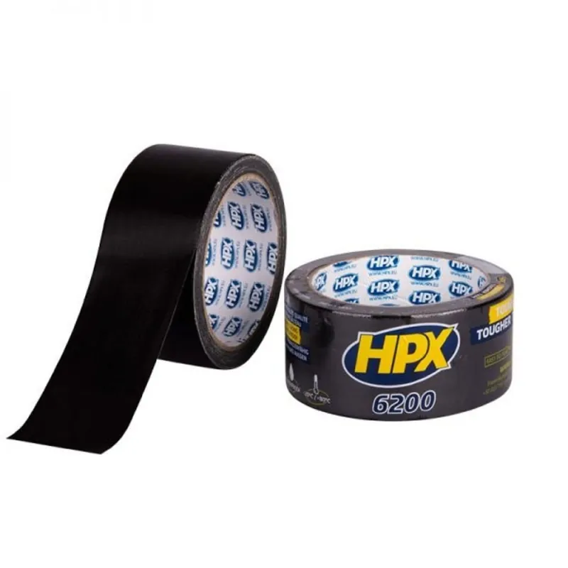 HPX 6200 Pantsertape ZWART 48mm - 25 meter Fabrieksprijs