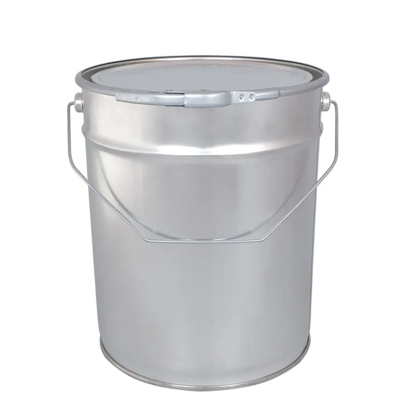 Leeg Verfblik 10 liter + Deksel, Hengsel & Spanring - Blank Tijdelijk Beschikbaar