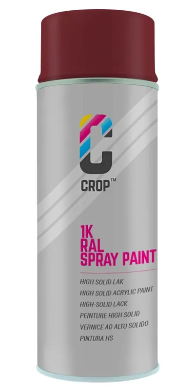 CROP RAL 3004 Hoogglans Purperrood spuitbus 400ml Exclusieve Aanbieding