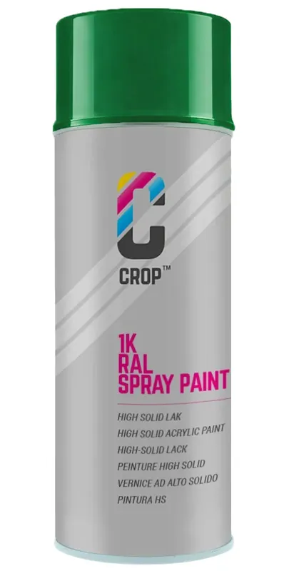 Veilige Betaling CROP RAL 6010 Hoogglans Grasgroen spuitbus 400ml