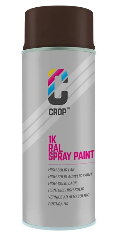 CROP RAL 8017 Hoogglans Chocoladebruin spuitbus 400ml Snelle Levering