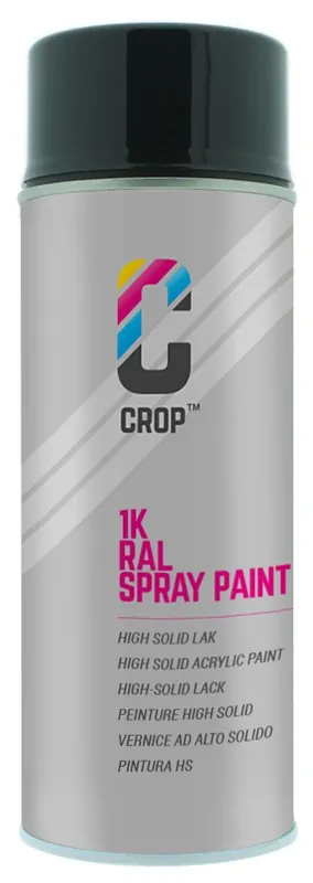 Nieuw CROP RAL 9005 Hoogglans Gitzwart spuitbus 400ml