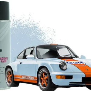 Porsche GULF Blauw lak spuitbus Beperkt Aanbod