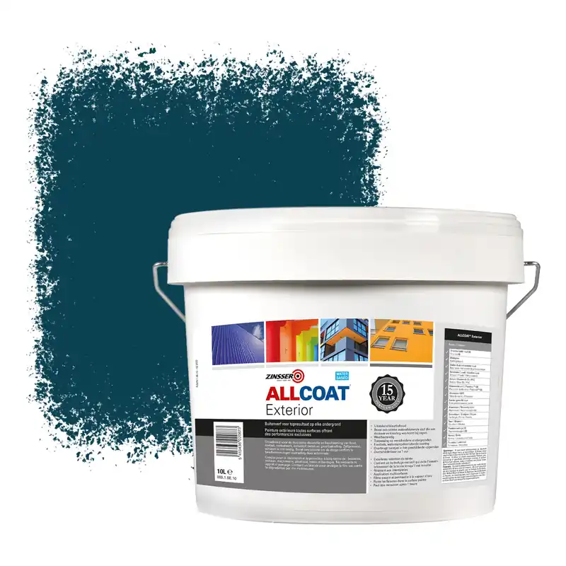 Zinsser Allcoat Exterior Muurverf RAL 5020 Oceaanblauw - 10 liter Veilige Betaling