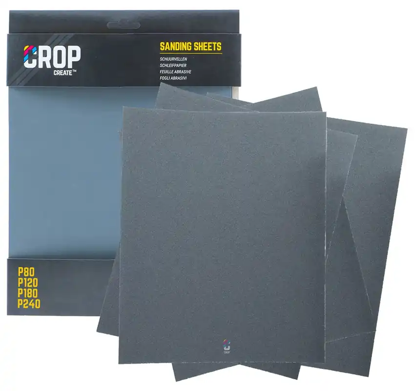 CROP Schuurpapier Set - P80 + P120 + P180 + P240 Seizoensaanbieding