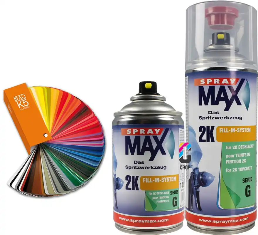 2K RAL-kleur in Spuitbus SprayMax Mat - 400ml Op = Op