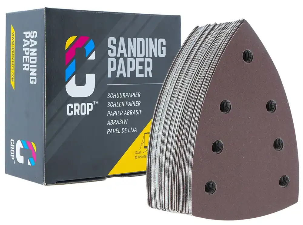 CROP Delta Schuurpapier 100x145mm korrel 180 - 50 stuks Voordeelprijs