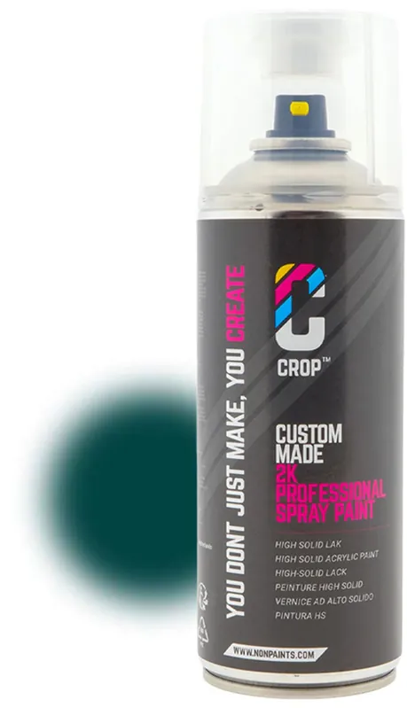 Gecertificeerd CROP 2K Spuitbus RAL 6004 Blauwgroen 400ml
