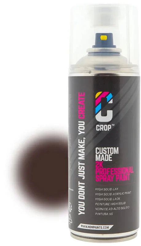 CROP 2K Spuitbus RAL 8017 Chocaladebruin 400ml Laatste Versie