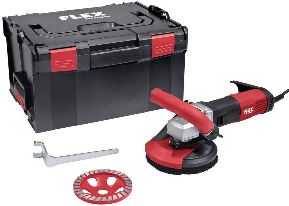 Direct Beschikbaar FLEX LDE 16-8 125 R KIT TurboJet II Betonschuurmachine + Diamantschijf in Systainer