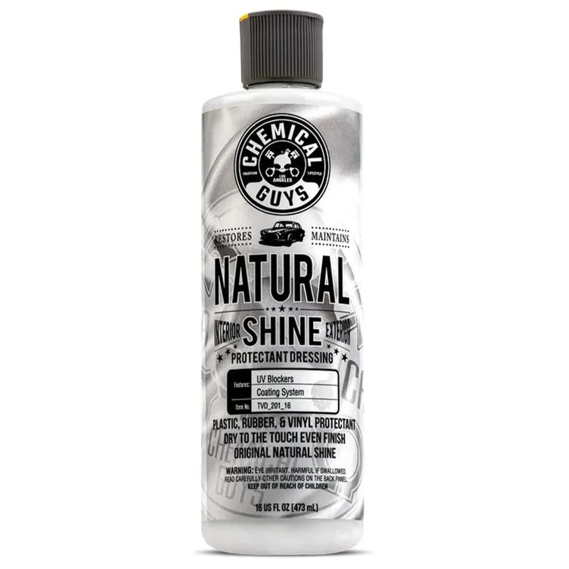 Chemical Guys Natural Shine New Look Shine Plastic, Rubber, Vinyl Dressing 473ml Fabrieksprijs