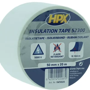 HPX 52300 Isolatietape WIT 50mm x 20 meter Lage Kosten