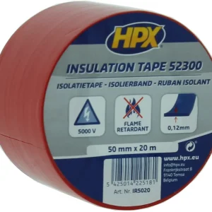 HPX 52300 Isolatietape ROOD 50mm x 20 meter Aanbieding