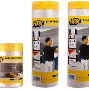 HPX EASY MASK FINE LINE Afdekfolie met GOLD Tape Flitsaanbieding