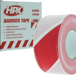 Hoge Kwaliteit HPX Afzetlint Rood Wit 70mm - 500 meter