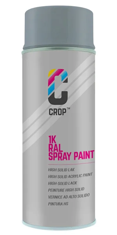 Exclusieve Aanbieding CROP RAL 7001 Zijdeglans Zilvergrijs spuitbus 400ml
