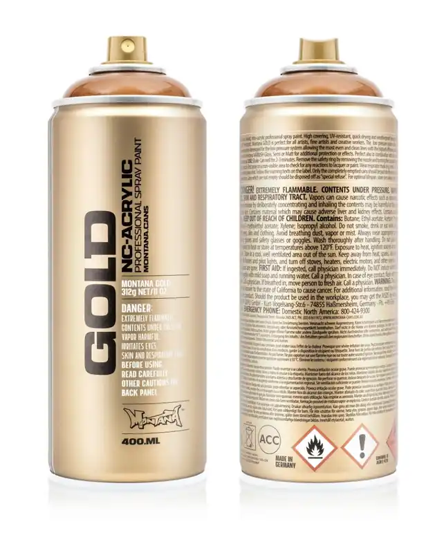 Rechtstreeks Van De Fabrikant Montana GOLD Transparent Hazelnut T8310 spuitbus 400ml