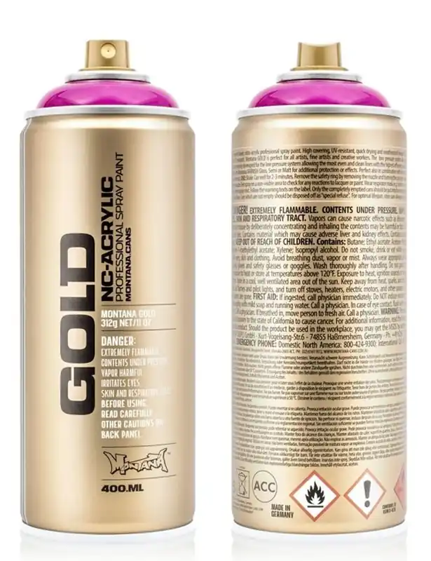 Betaalbaar Montana GOLD Transparant Spuitbussen 400ml