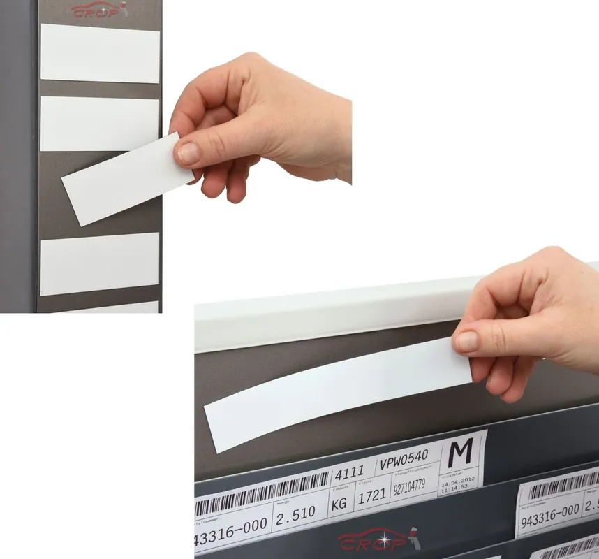 Magnetische labels voor werkorder planbord Bestseller