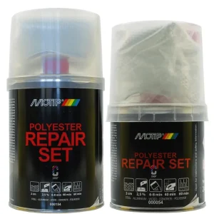Beste Prijs MoTip 2K Polyester Reparatieset met Glasvezelmat + Verharder