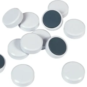 Populair Ronde magneten wit 30mm - 20 stuks