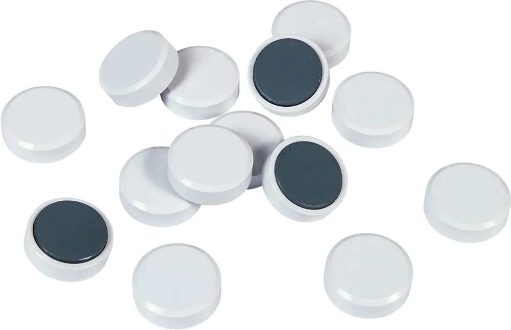 Populair Ronde magneten wit 30mm - 20 stuks