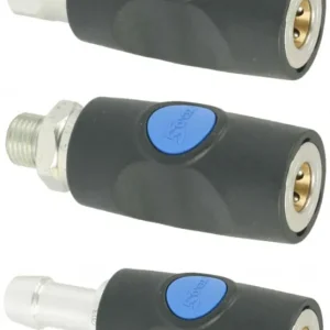 Weekendaanbieding Prevost ISI-08 Snelkoppeling 8mm - Blauwe drukknop
