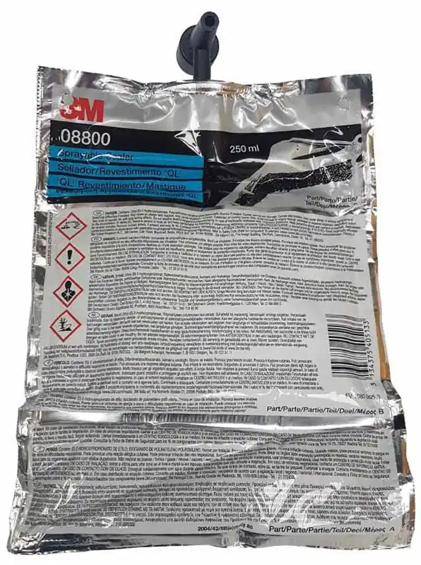 3M 2K Spetterkit - Verspuitbare Carrosseriekit Grijs - 250ml Foliesachet Koop Vandaag
