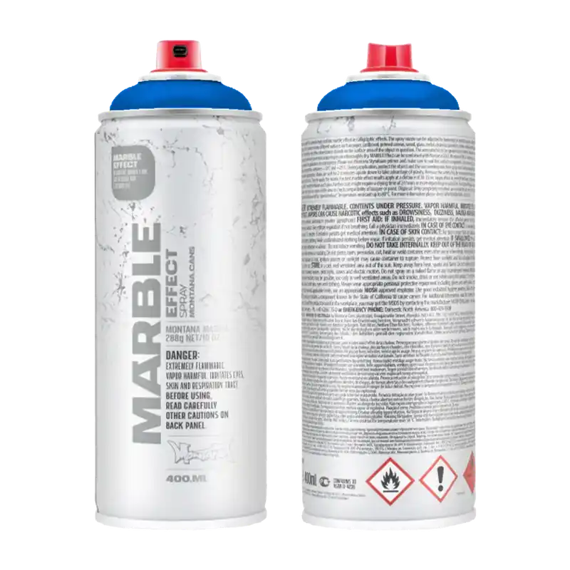 Veilige Betaling Montana Marmer Verf BLAUW spuitbus 400ml