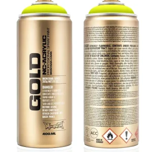 Lage Prijs Montana GOLD Fluor Verf GEEL spuitbus 400ml